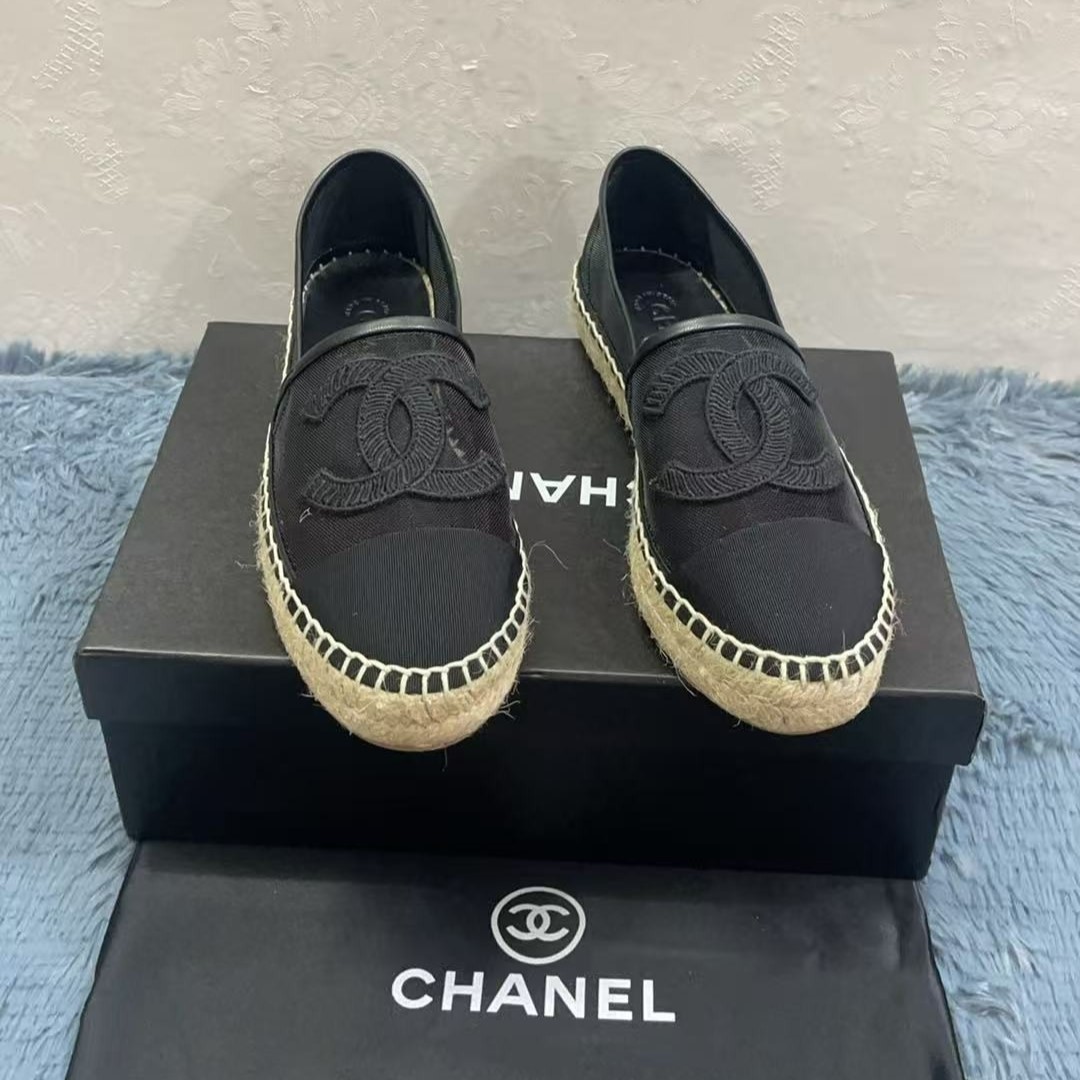 Ch**el Espadrilles Black For Women, Women’s Shoes G29762