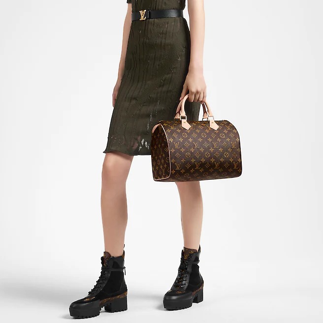 L0vis Vvtt0n Speedy 30 Monogram Canvas For Women, Women’s Handbags 11.8in/30cm LV M41108