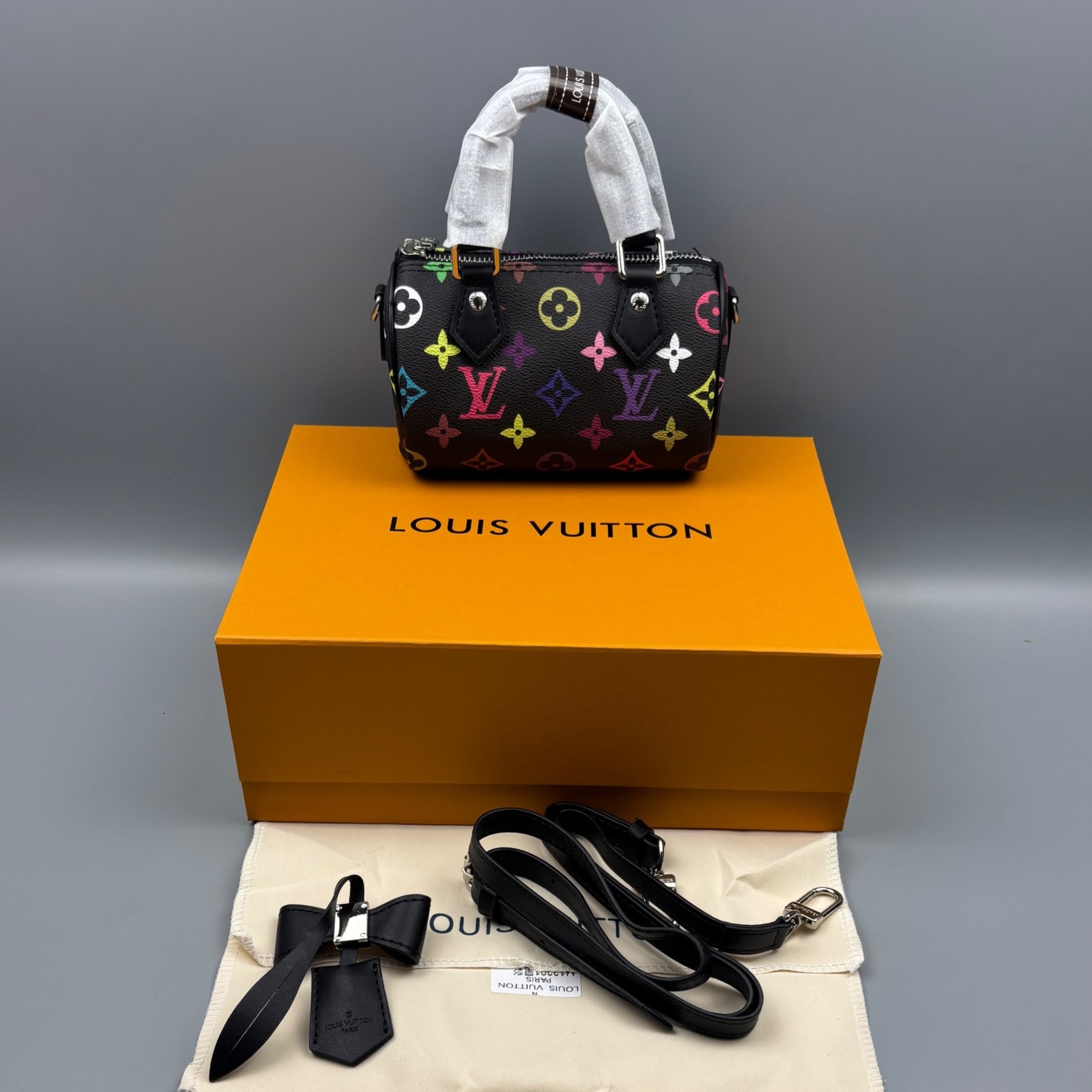 L0vis Vvtt0n LV x TM Nano Speedy Bag Multicolore Noir For Women 6.3in/16cm M13406