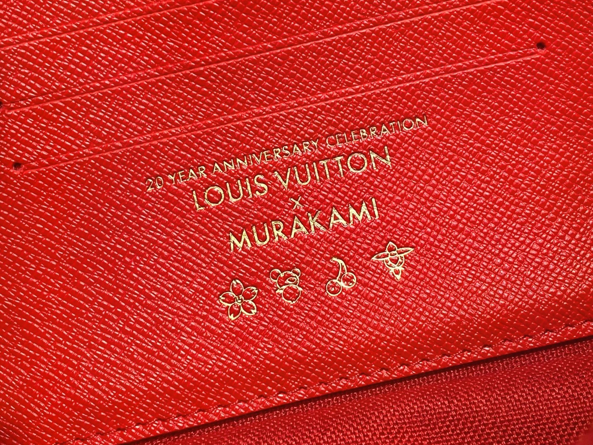 [True-to-ORIGINAL] L0vis Vvtt0n LV x TM Wallet On Chain Ivy Cherry Canvas For Women 9.3in/24cm M14239