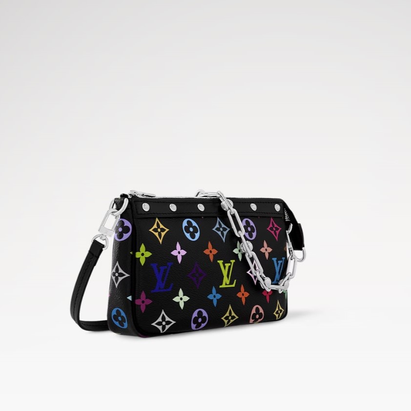 L0vis Vvtt0n LV x TM Pochette Accessoires Multicolore Noir For Women 8.7in/22cm M13663