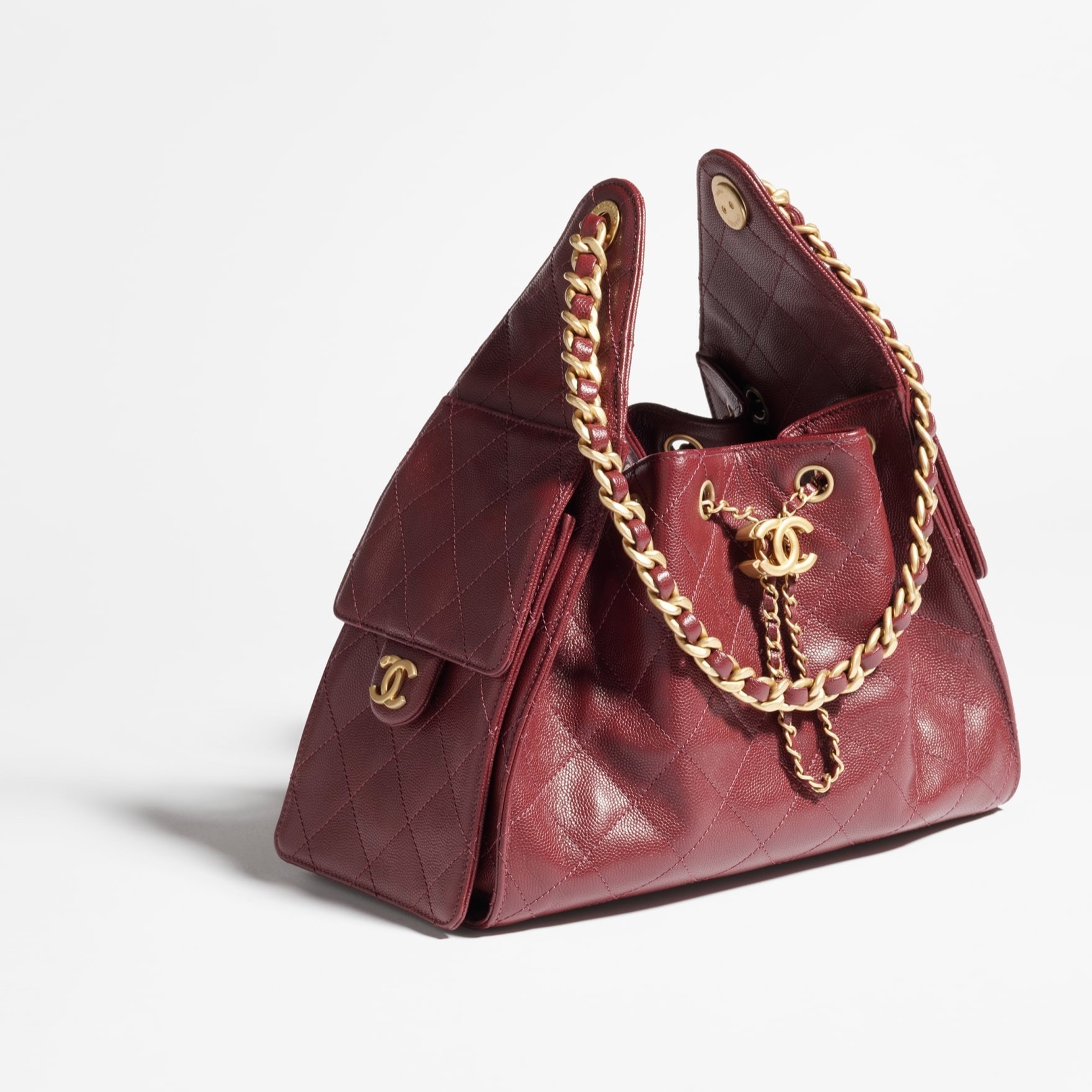 Ch**el 25 Small Handbag Burgundy For Women 10.2in/26cm AS5293-B20304-U1192