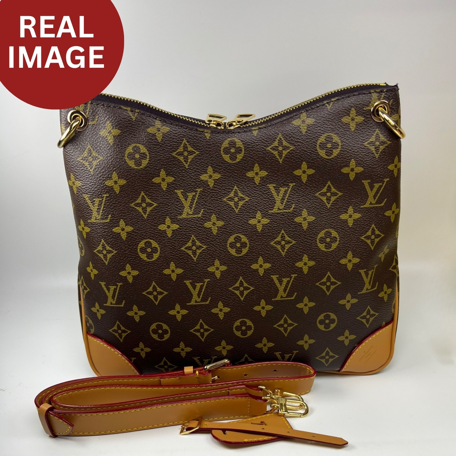 L0vis Vvtt0n Odeon MM Monogram Canvas Brown For Women 12.2in/31cm M45355