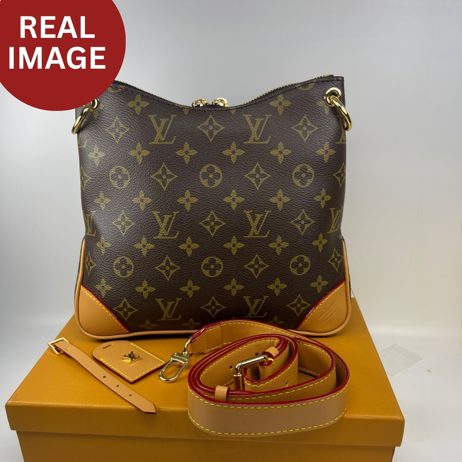 L0vis Vvtt0n Odeon PM Monogram Canvas Brown For Women 10.2in/26cm M45354