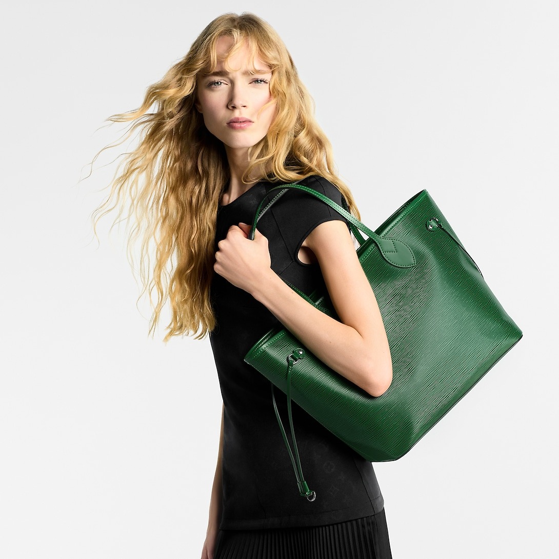 L0vis Vvtt0n Neverfull MM Bag Borneo Green For Women 12.2in/31cm M12195