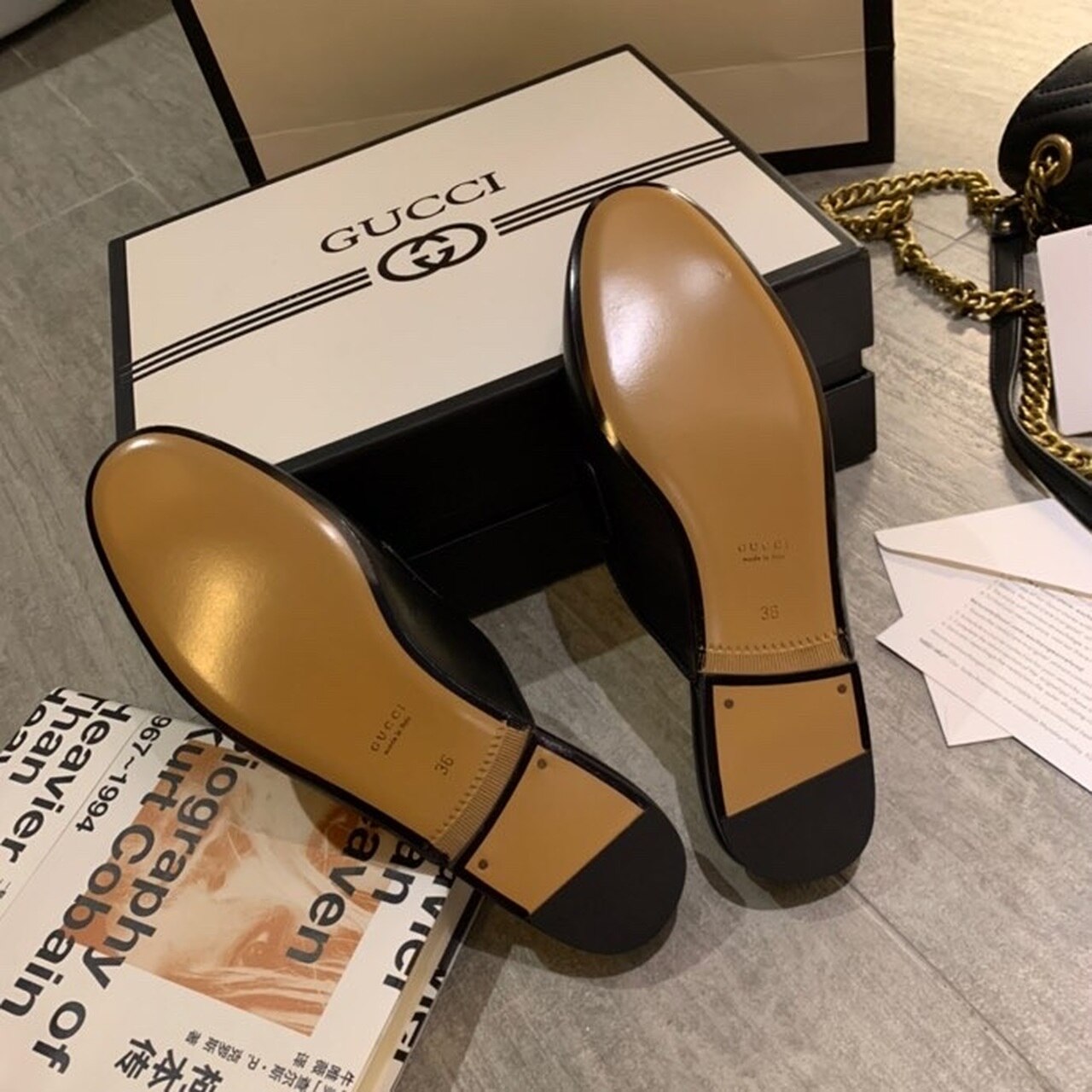 Gvc*1 Women’s Princetown Slipper Black For Women GG ‎629084 CQXM0 1060