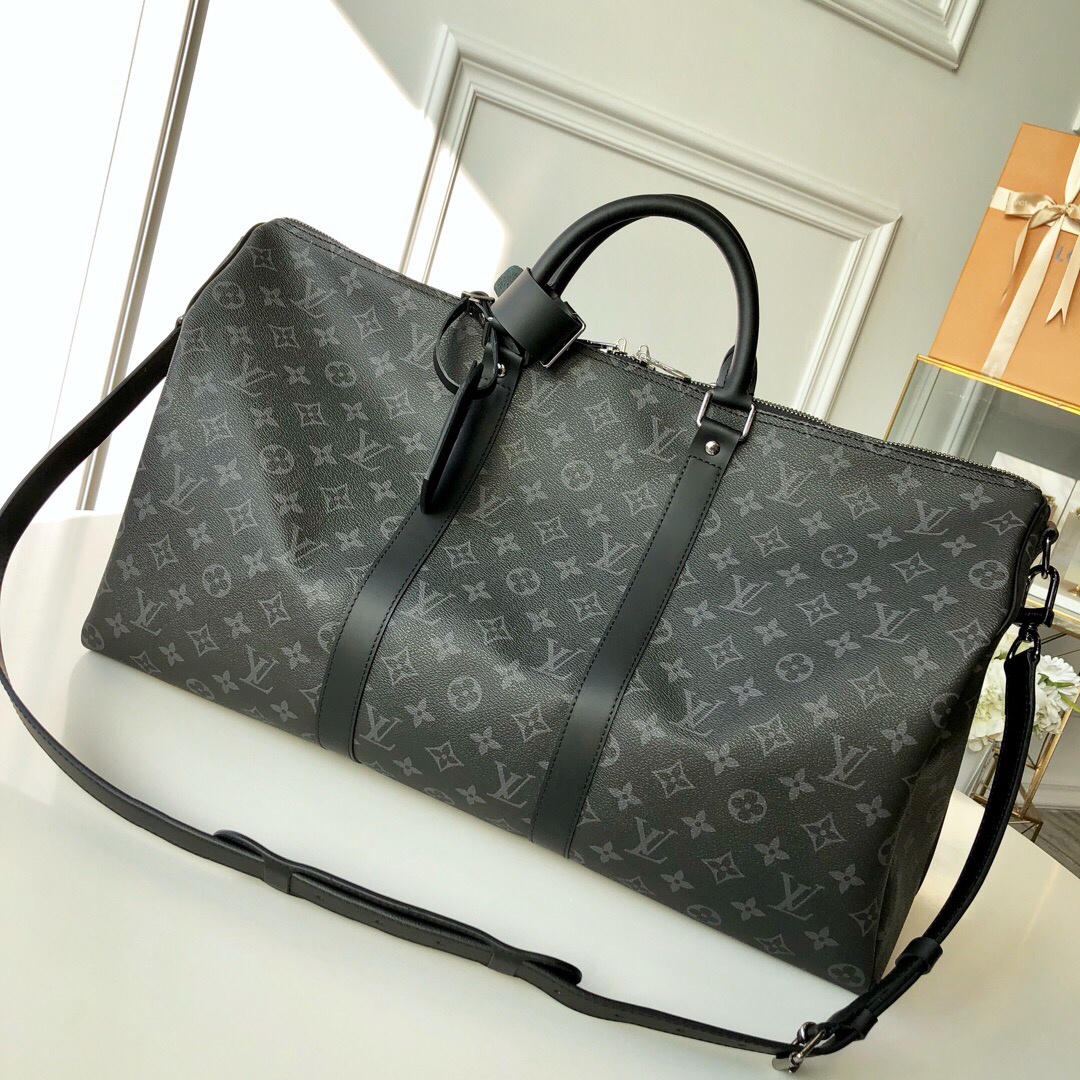 L0vis Vvtt0n Keepall Bandouliere 55 Monogram Eclipse Canvas 21.7in/55cm LV M40605