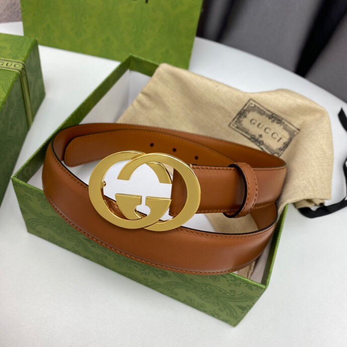 Gvc*1 Blondie Belt Brown, GG Women Belt ‎690557 US10G 8351