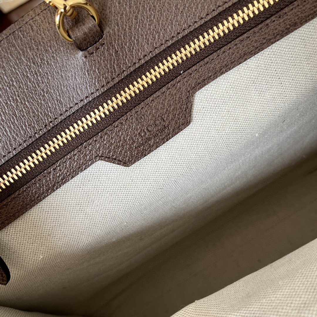 Gvc*1 Tote Bag With Jumbo Camel And Ebony Jumbo GG Canvas For Women 14.6in/37cm ‎678839 UKMDG 2570