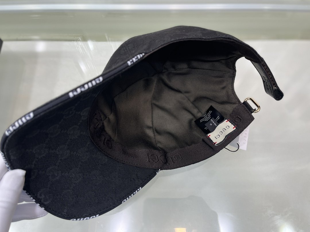 Gvc*1 Canvas Baseball Hat Black GG Hat