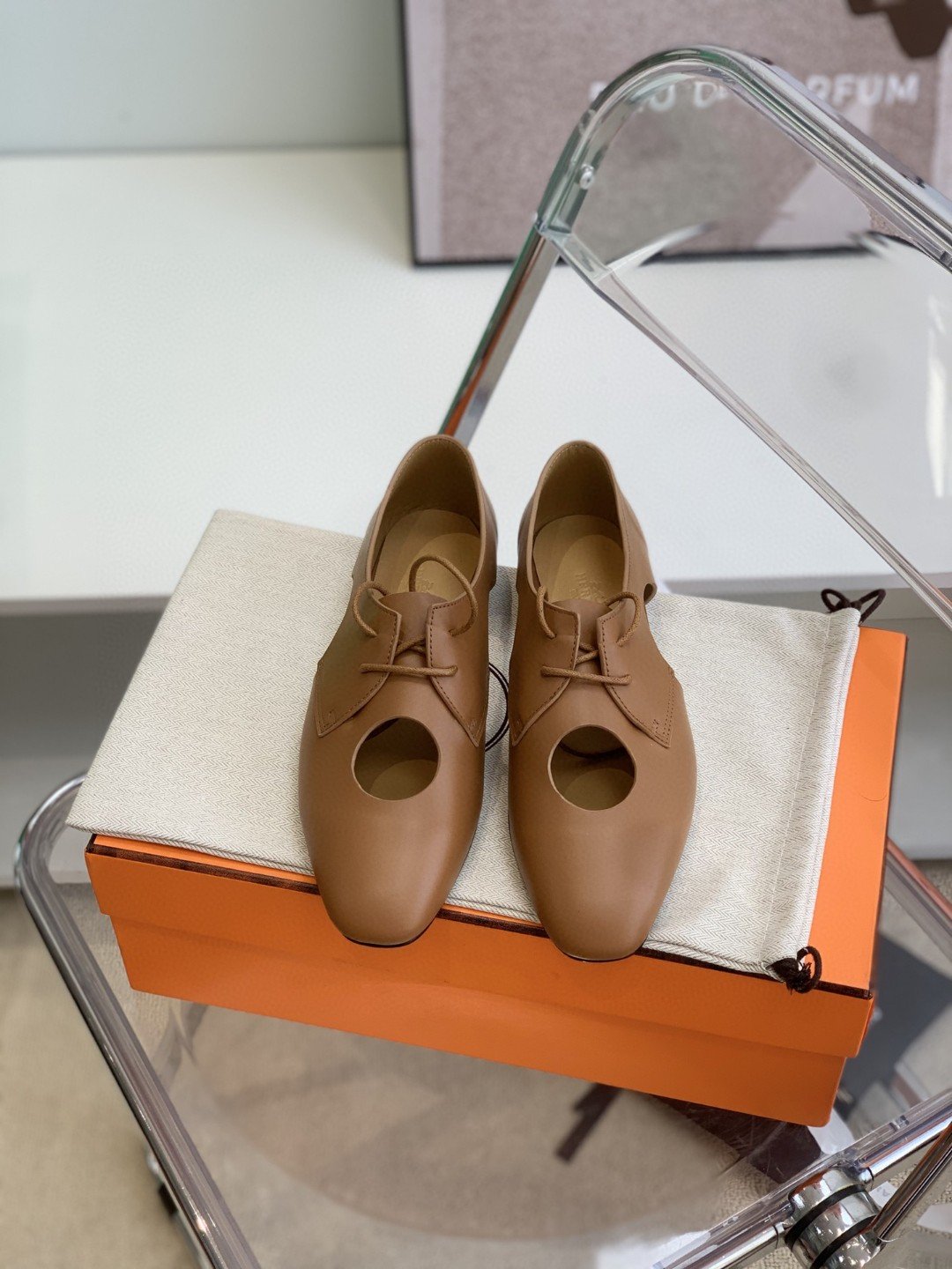 H**me5 Epoca Oxford Shoe Brown For Women, Women’s Shoes H221024Z