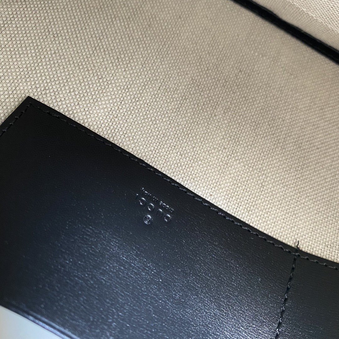 Gvc*1 Marmont Pouch Black  31cm GG 475317 DJ20T 1000