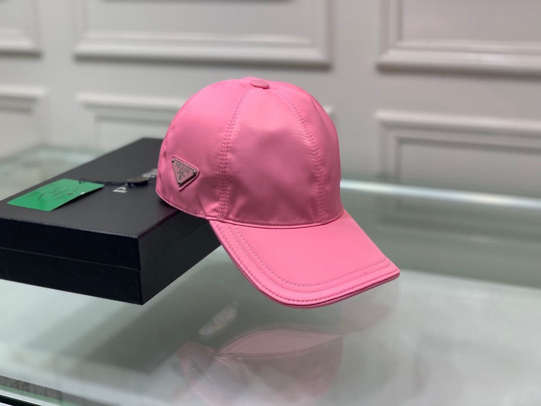 Pra*a Re-Nylon Baseball Cap Pink Pra*a Cap