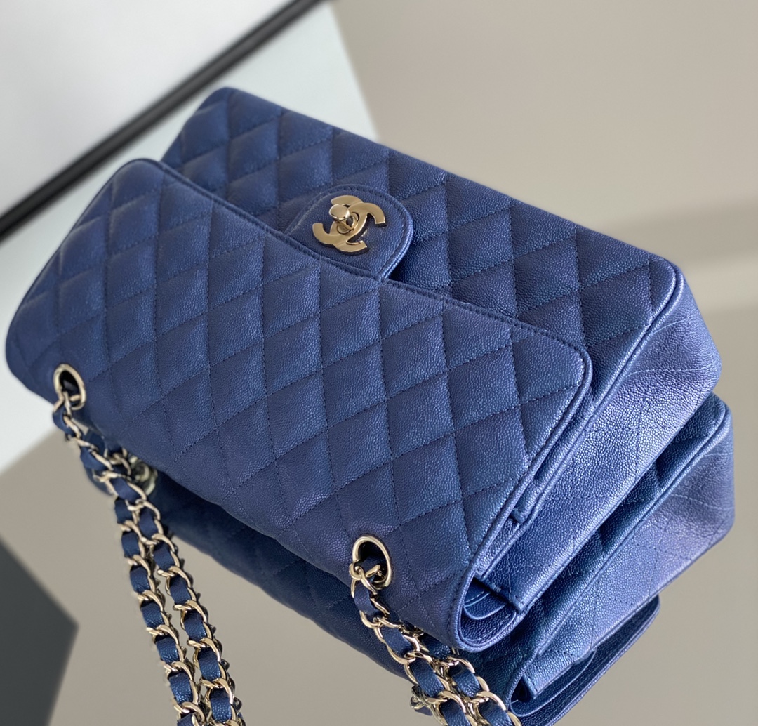 Ch**el Classic Handbag 26cm Blue For Women A01112