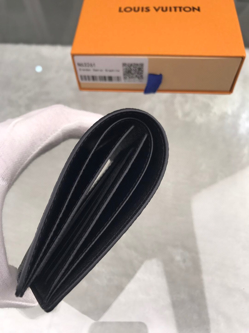 L0vis Vvtt0n Slender Wallet Damier Graphite Canvas For Men, Men’s Wallet 4.3in/11cm LV N63261