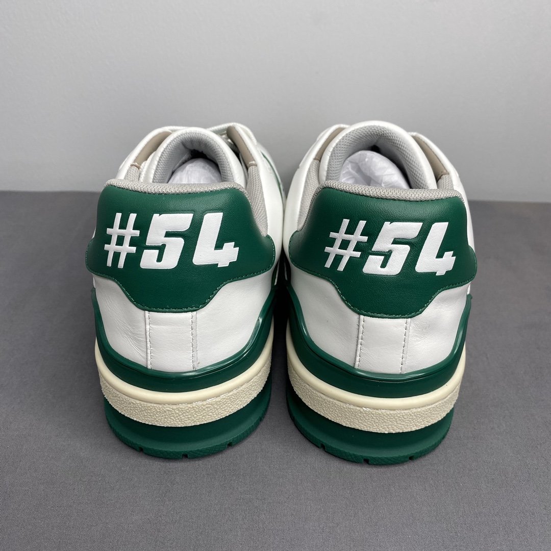 L0vis Vvtt0n Trainer Sneaker Mix Of Materials White/Green For Men LV