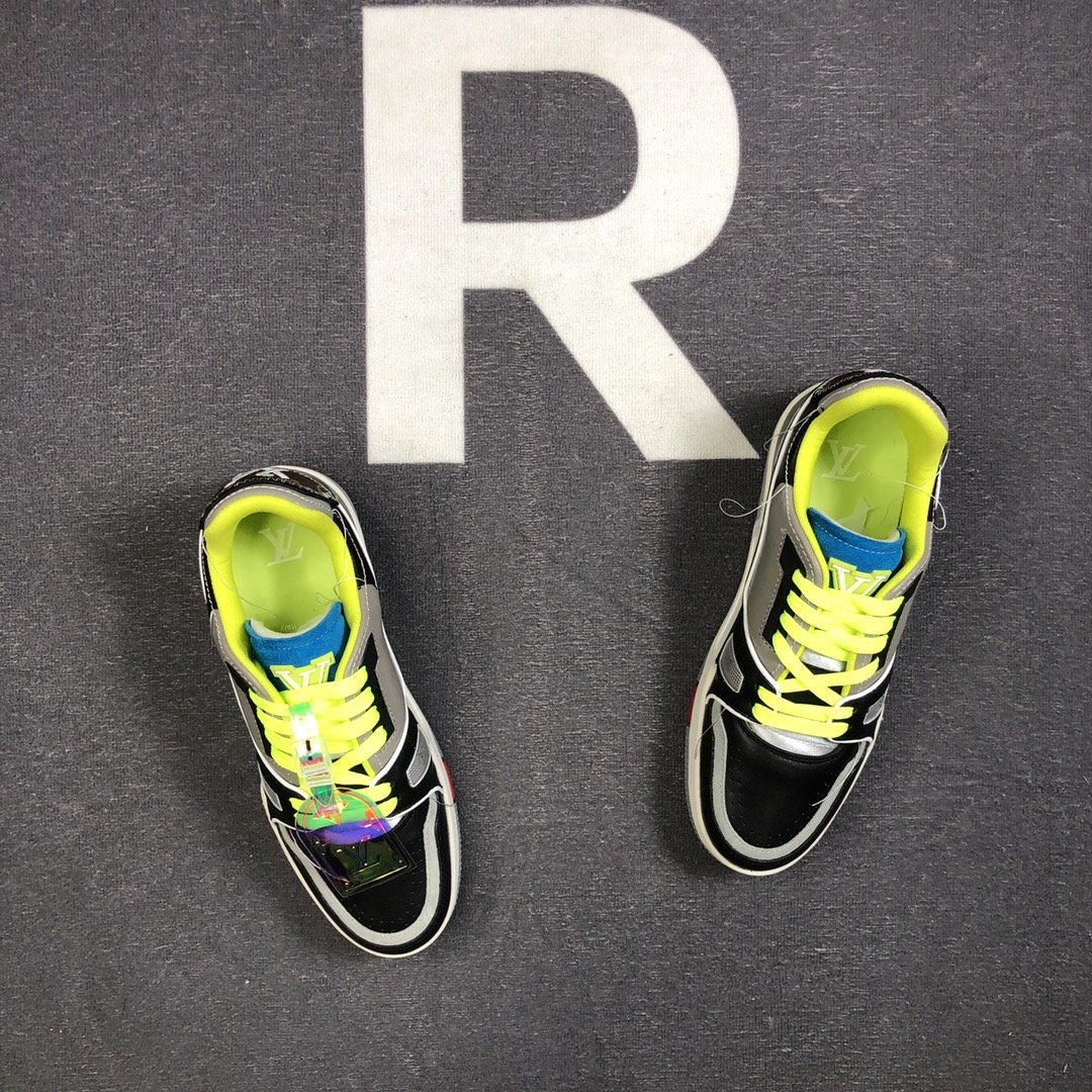 L0vis Vvtt0n Trainer Sneaker Rubber Monogram Denim Multiple Color Virgil Abloh For Men LV