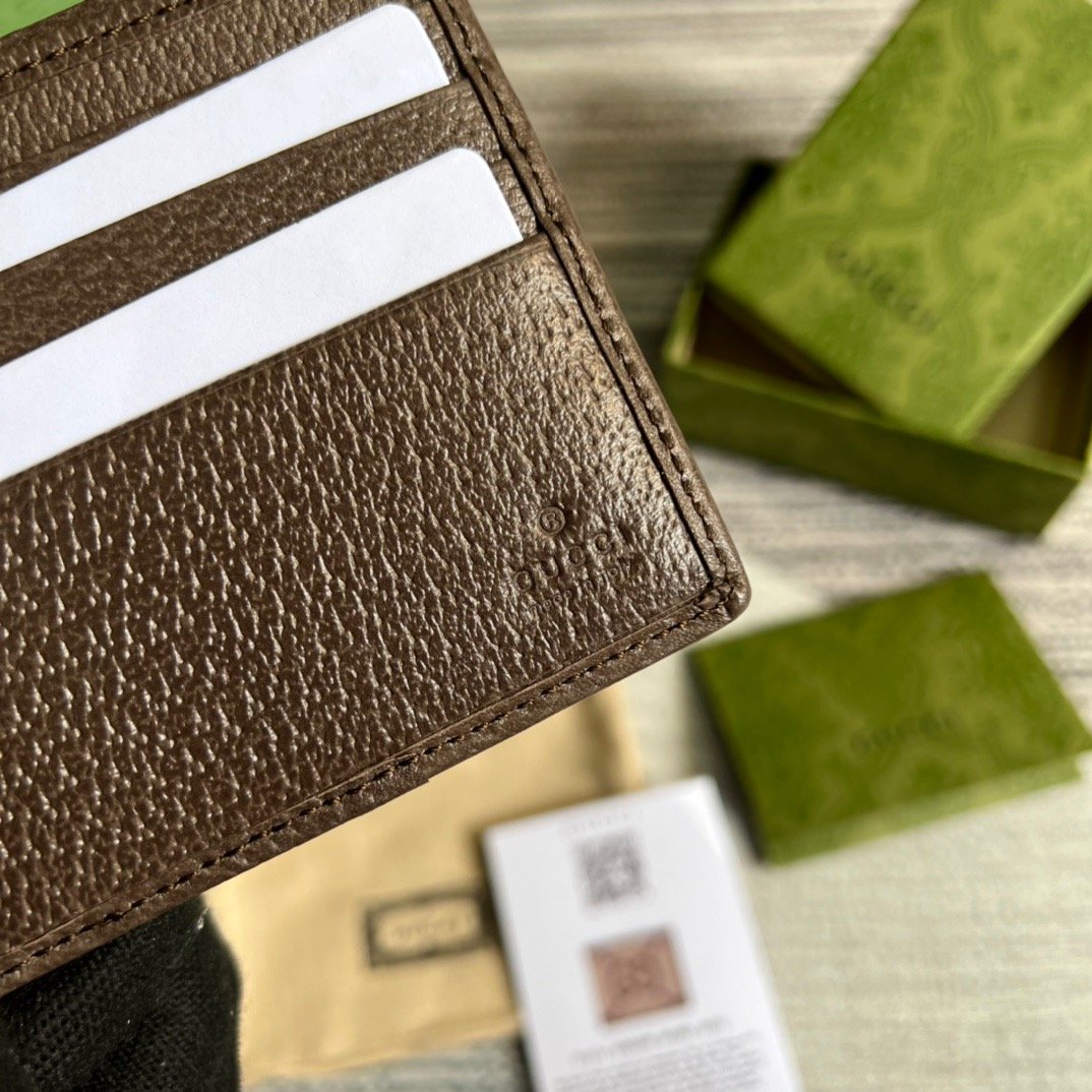 Gvc*1 Jumbo GG Wallet Brown For Men 4.3in/11cm GG 699308 UKMBG 2572