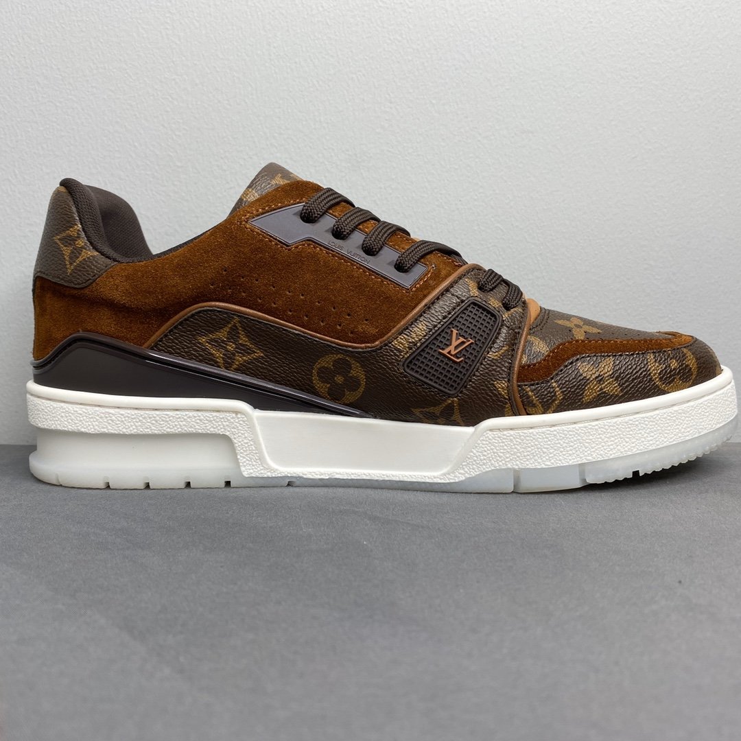 L0vis Vvtt0n Trainer Sneaker Monogram Canvas Brown Virgil Abloh For Men LV