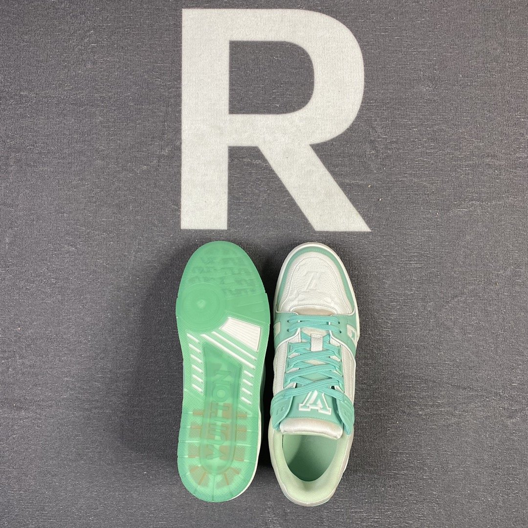 L0vis Vvtt0n Trainer Sneaker Rubber Monogram Mint Virgil Abloh For Men LV