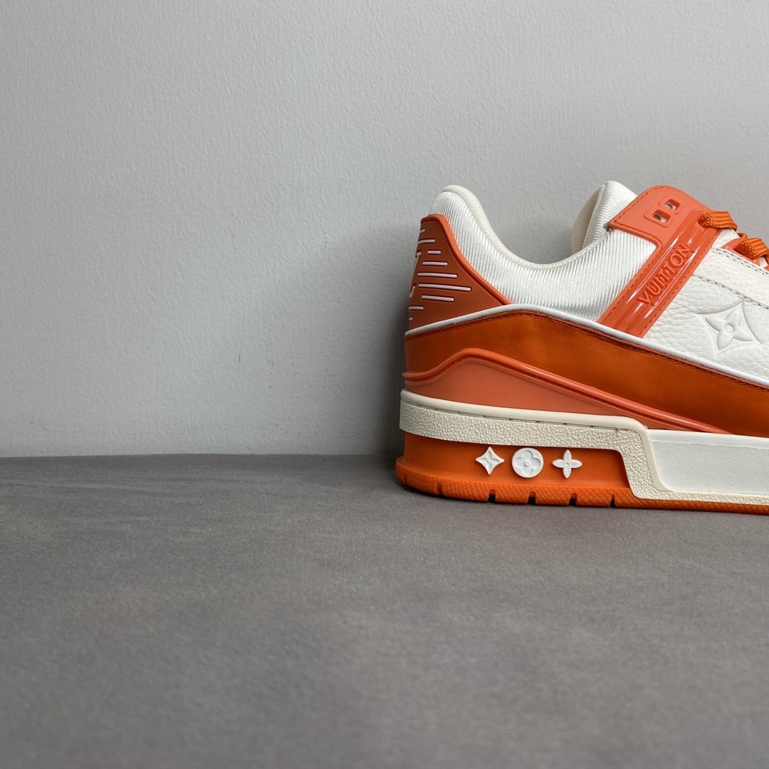 L0vis Vvtt0n Trainer Sneaker Mix Of Materials White/Orange Virgil Abloh For Men LV 1A9VN0