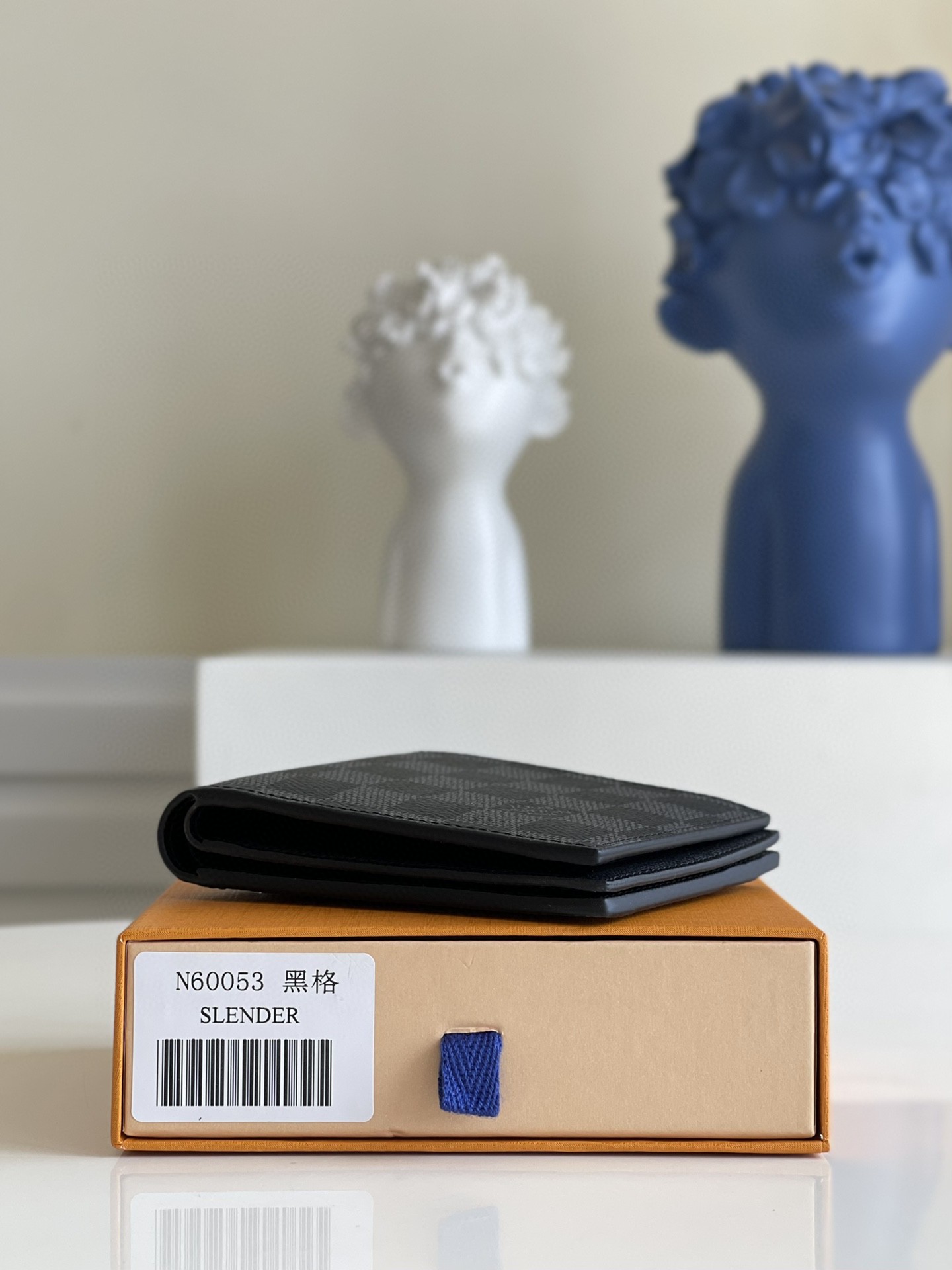 L0vis Vvtt0n Amerigo Wallet Damier Graphite For Men, Men’s Wallet 4.7in/11.5cm LV N60053