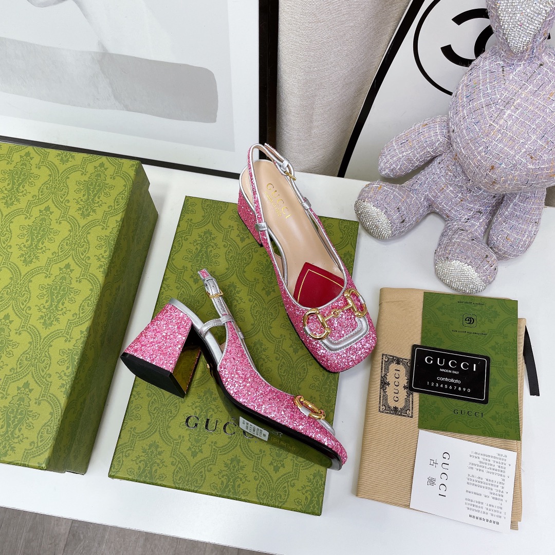 Gvc*1 Lovelight Slingback Mid-Heel With Horsebit Silver For Women GG