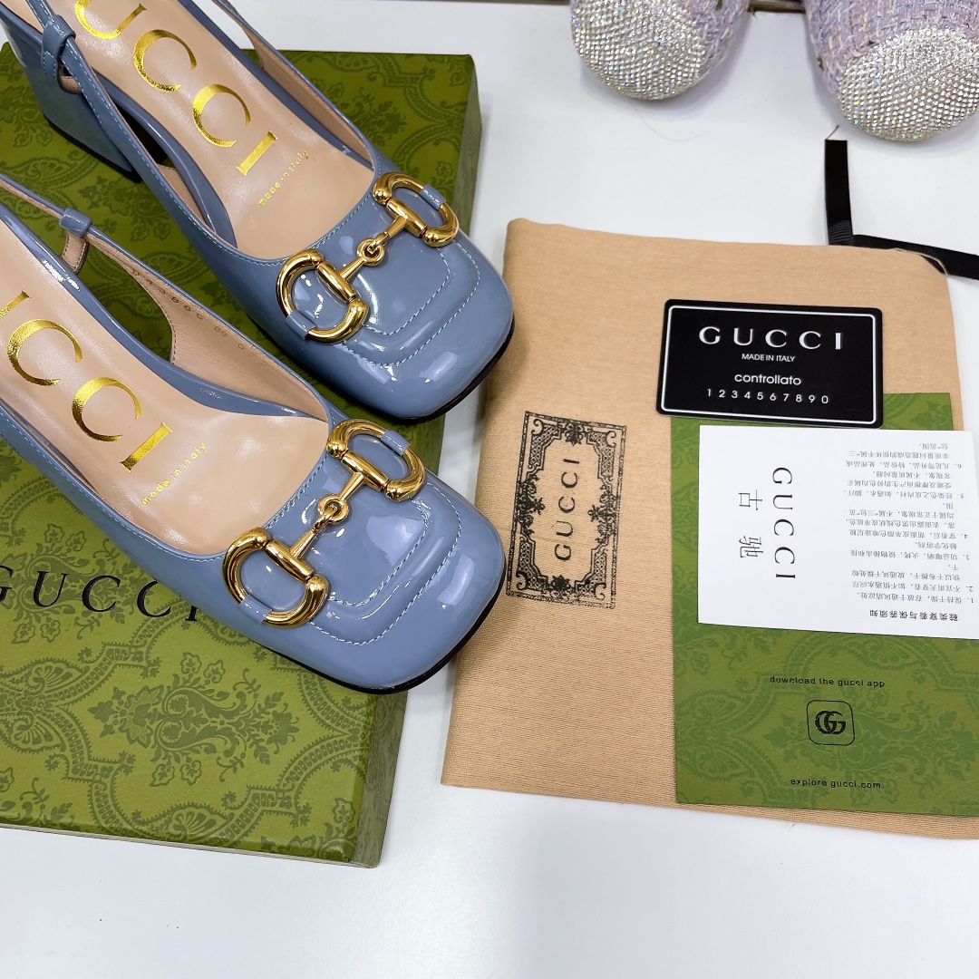 Gvc*1 Women’s Mid-Heel Slingback With Horsebit Jade Green For Women GG