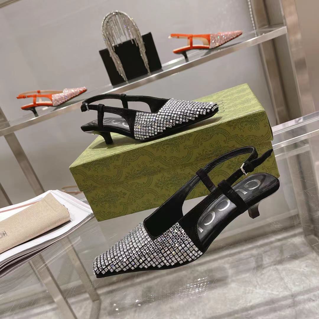 Gvc*1 Women’s GG Slingback Pump Black For Women GG