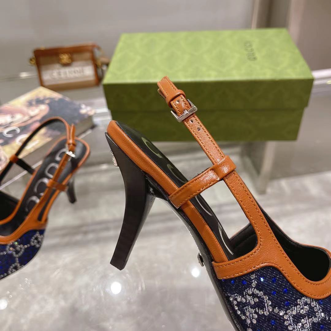 Gvc*1 Women’s GG Slingback Mid-Heel Pump Orange For Women GG