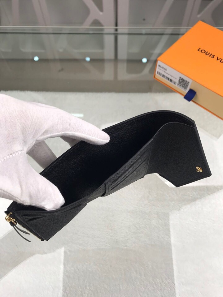 L0vis Vvtt0n Victorine Wallet Monogram Empreinte Black For Women, Women’s Wallets 4.7in/12cm LV M64060