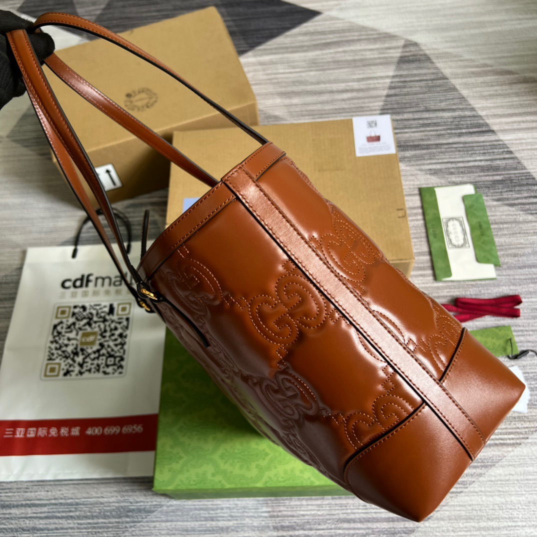 Gvc*1 GG Medium Tote Brown For Women, Women’s Bags 15in/38cm GG ‎‎631685 UM8IG 2546