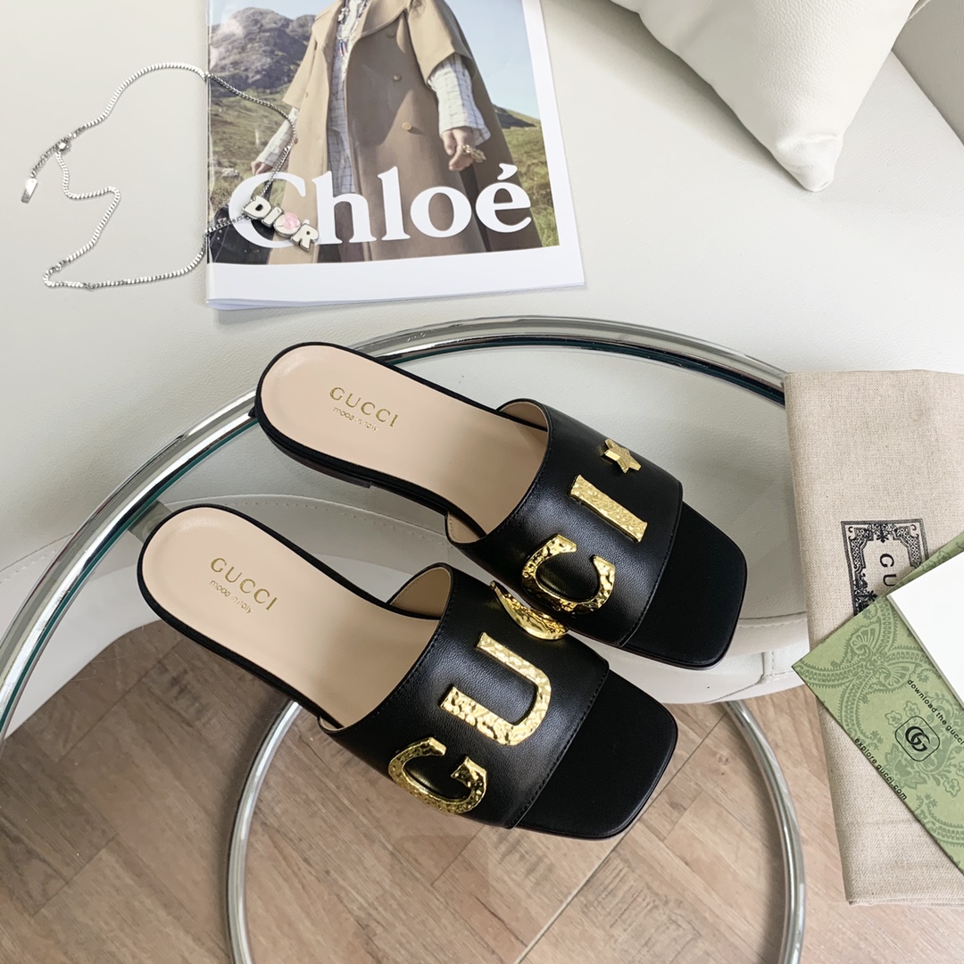 Gvc*1 Women’s ‘Gvc*1’ Slide Black For Women GG