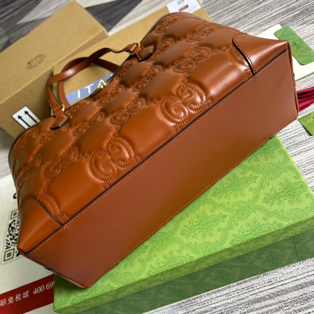 Gvc*1 GG Medium Tote Brown For Women, Women’s Bags 15in/38cm GG ‎‎631685 UM8IG 2546