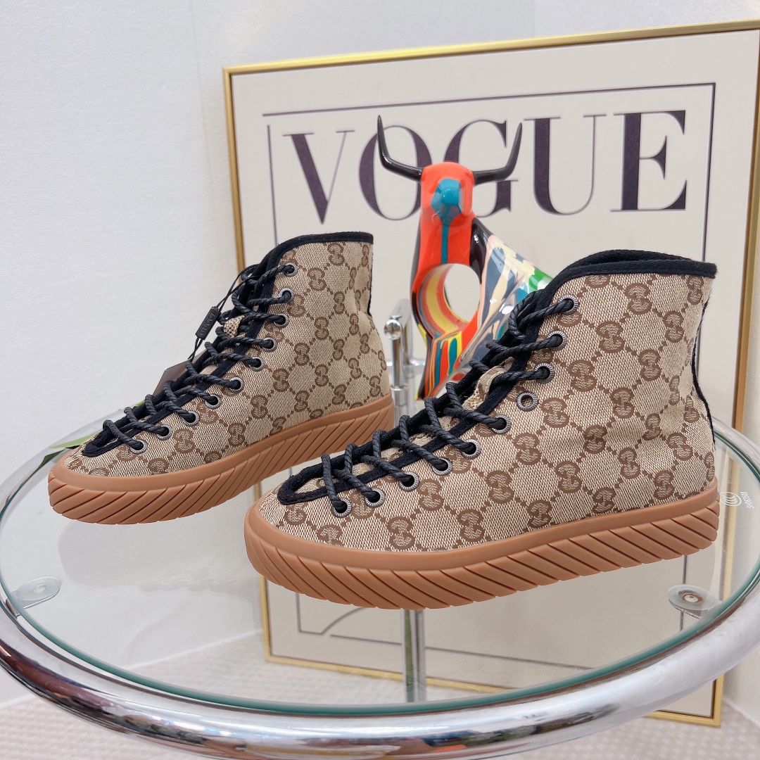 Gvc*1 Women’s High-Top Maxi GG Sneaker Beige For Women GG