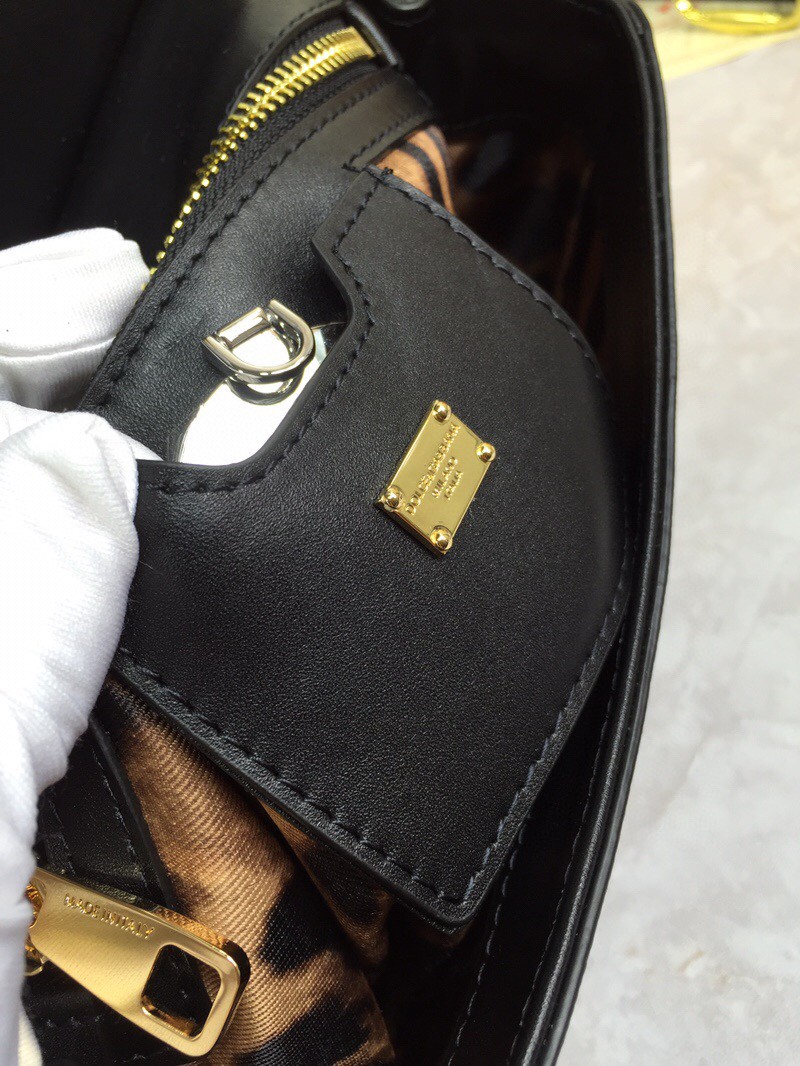 Dolce & Gabbana Leopard Print Medium Sicily Top Handle Bag Muticolour For Women 9.8in/25cm DG