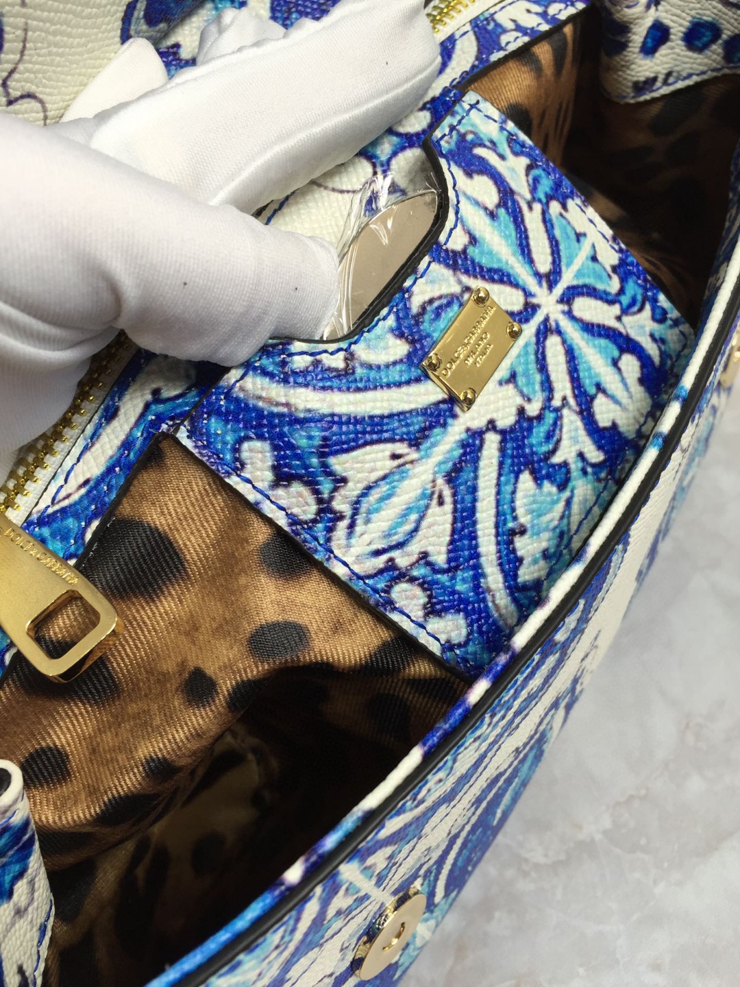 Dolce & Gabbana Medium Sicily Handbag In Dauphine Muticolour For Women 10.2in/26cm DG