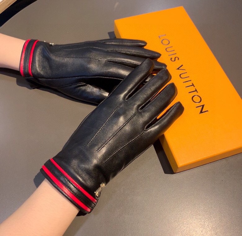 L0vis Vvtt0n Gloves In Black