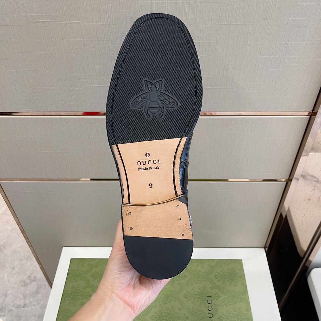 Gvc*1 Men’s 1953 Horsebit Crocodile Loafer Black For Men 644724