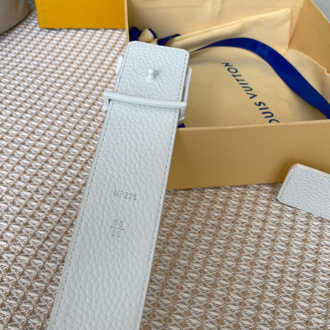 L0vis Vvtt0n Iconic Reversible LV Belt White
