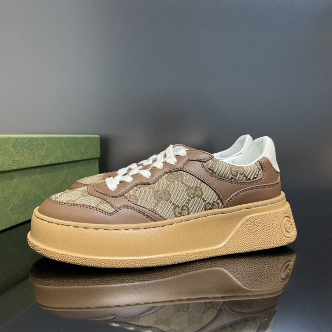 Gvc*1 Men’s GG Sneaker Brown And Beige For Men 676092 UPG20 2866