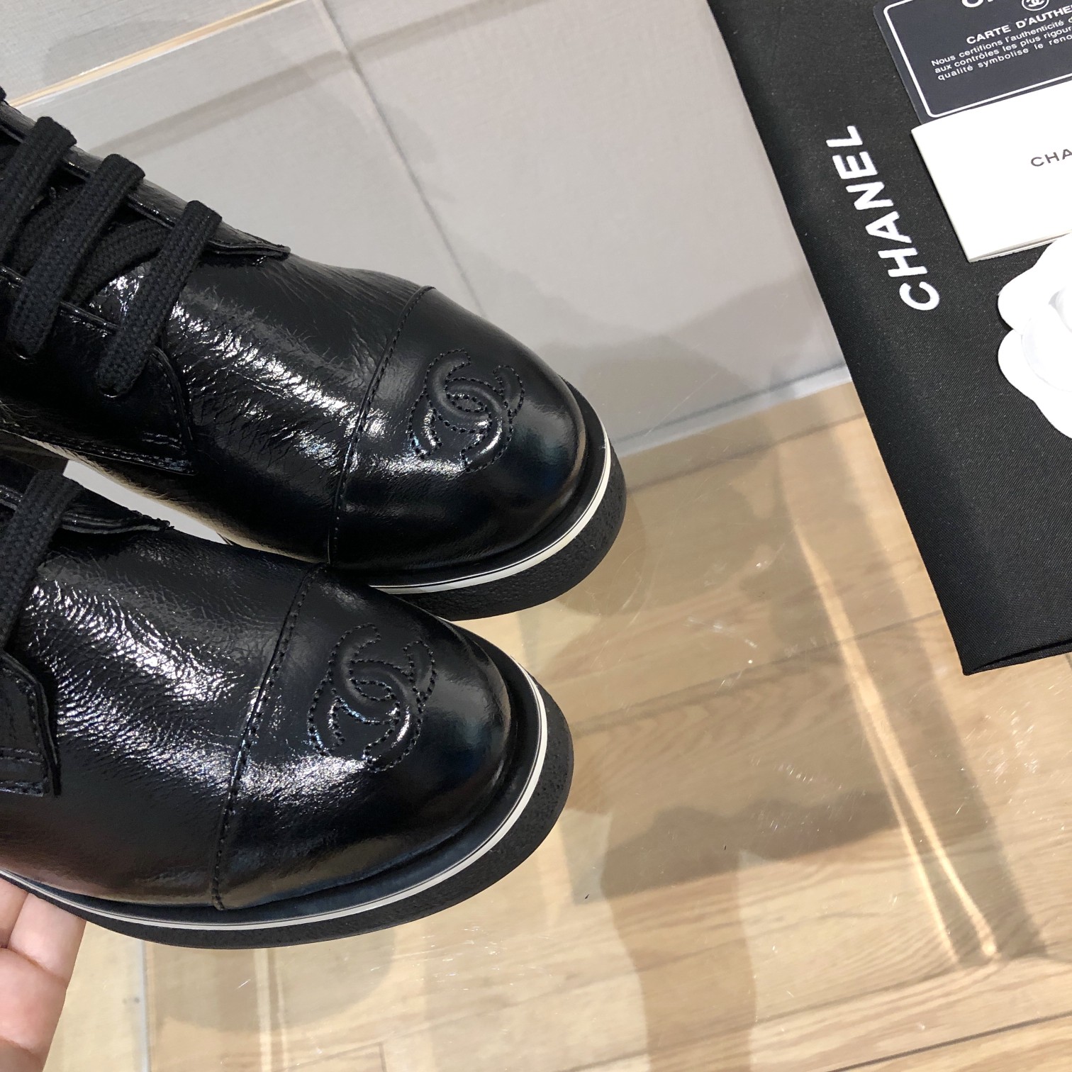 Ch**el Women’s Lace-Ups Black For Women