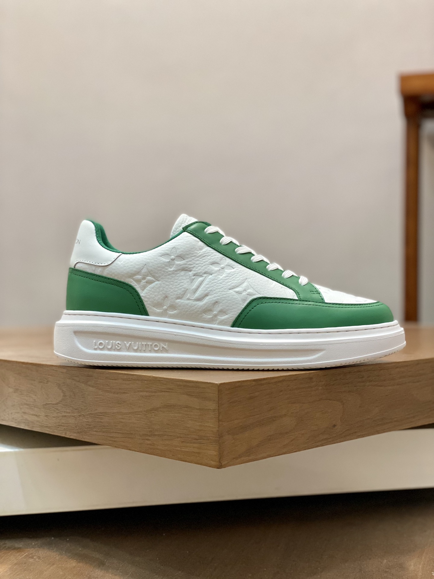 L0vis Vuittion Beverly Hills Sneaker Green For Men LV