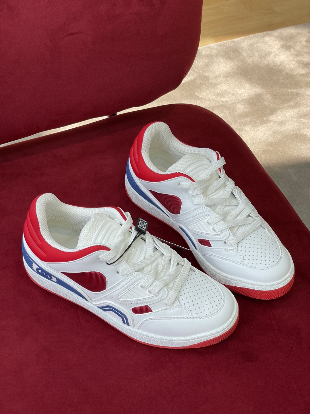 Gvc*1 Men’s Sneaker Gvc*1 Basket Donna White Red Demetra For Men ‎697882 2SHJ0 9090