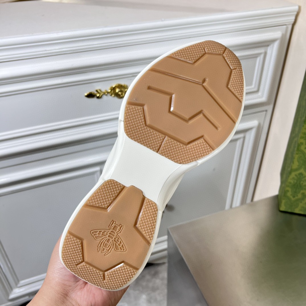 Gvc*1 Men’s GG Embossed Rhyton Sneakers Brown For Men 721750