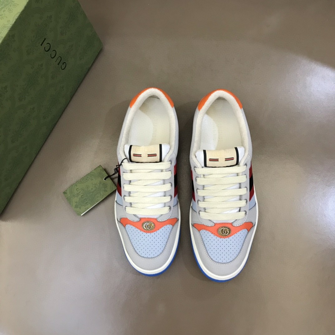 Gvc*1 Gray Screener Sneakers For Women GG Shoes 708296 0YIA0