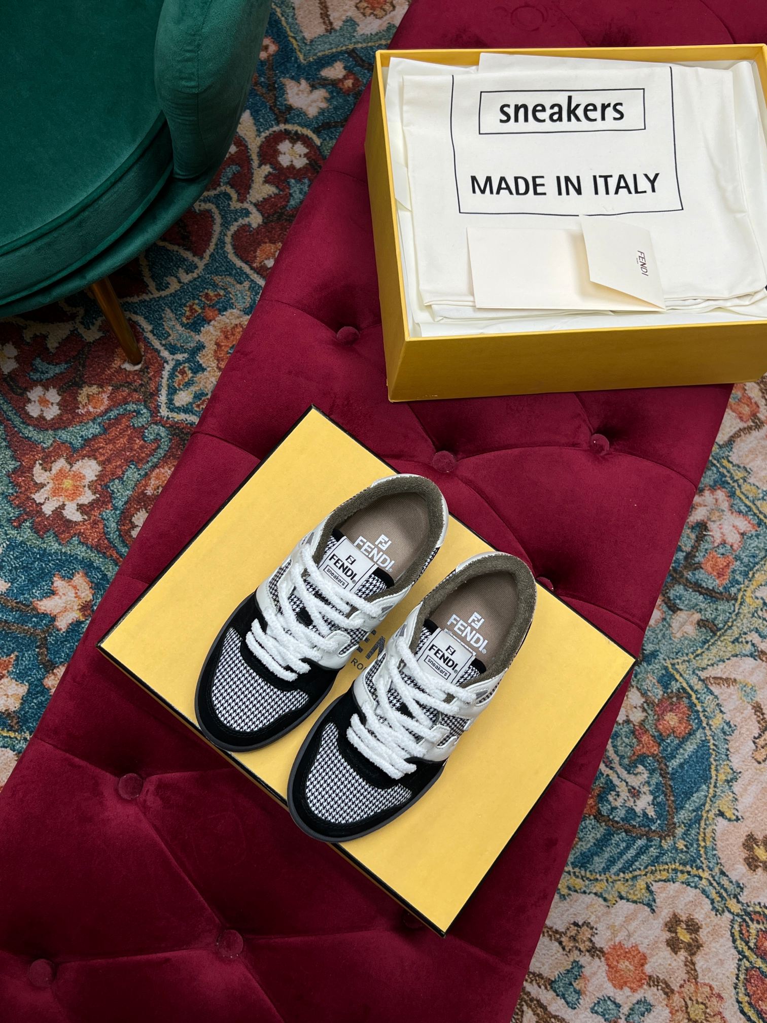 F**di Match Low Tops In Black For Women