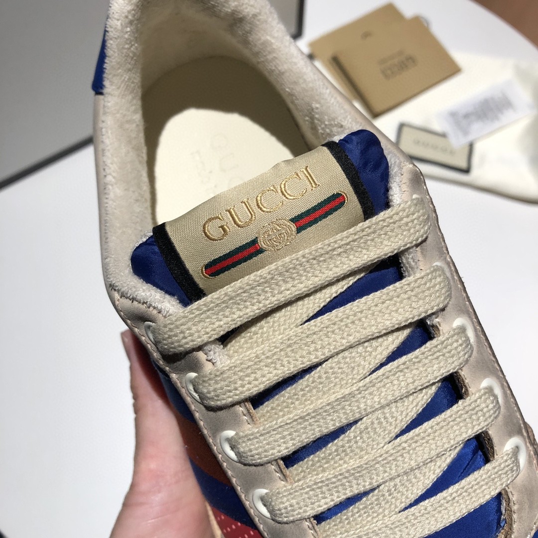 Gvc*1 Men’s Screener Low-Top White Red Blue For Men 546163