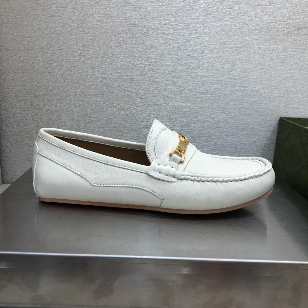 Gvc*1 Men’s Loafer With Interlocking G Horsebit White For Men ‎655519-1XO00-9022