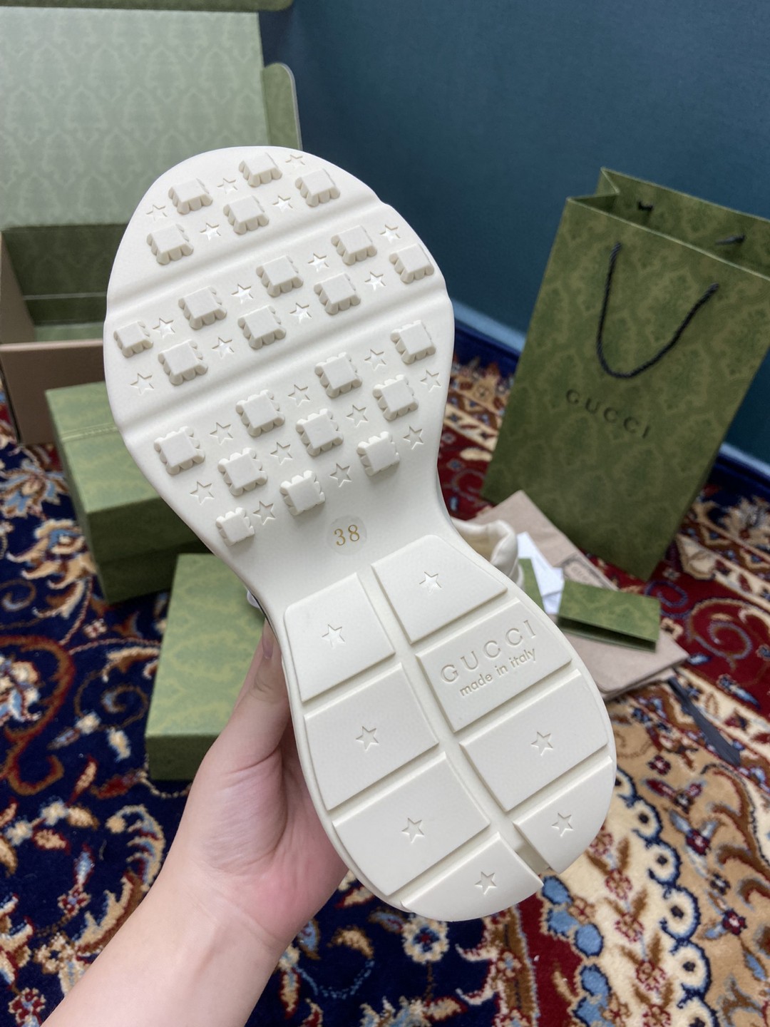 Gvc*1 Men’s Rhyton Sneaker With Anchor White Ivory For Men 576052